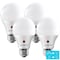 Luxrite A19 LED Light Bulbs Dusk to Dawn 9W (60W Equivalent) 800LM 3000K Soft White E26 Base 4-Pack LR21471-4PK - alternate 1